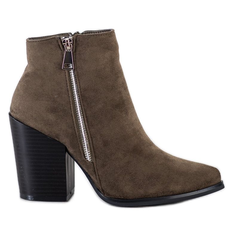 Marquiz Tople čizme s ukrasnim zatvaračem smeđa zelena