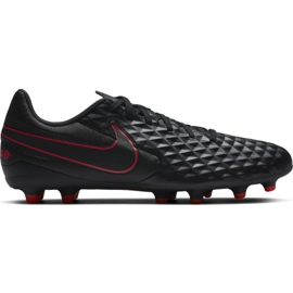 Nike Tiempo Legend 8 Club FG / MG M AT6107 060 nogometne cipele crno, crveno, crno/srebrno crna