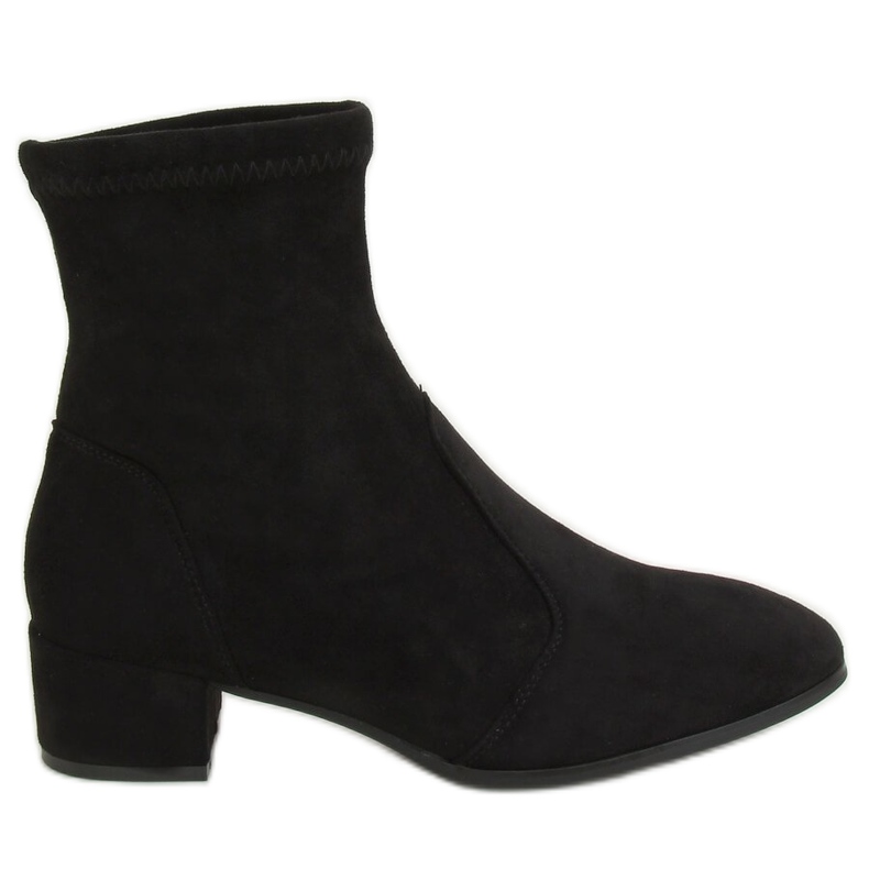 Crne YK-103 Crne čizme s mekanim gornjim dijelom crno