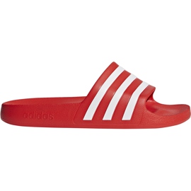 Adidas Adilette Aqua crvene papuče F35540 bijela crvena