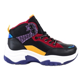 SHELOVET Šarene tenisice crna višebojan