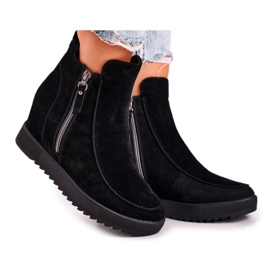 Ženske gležnjače antilop crna Silvia