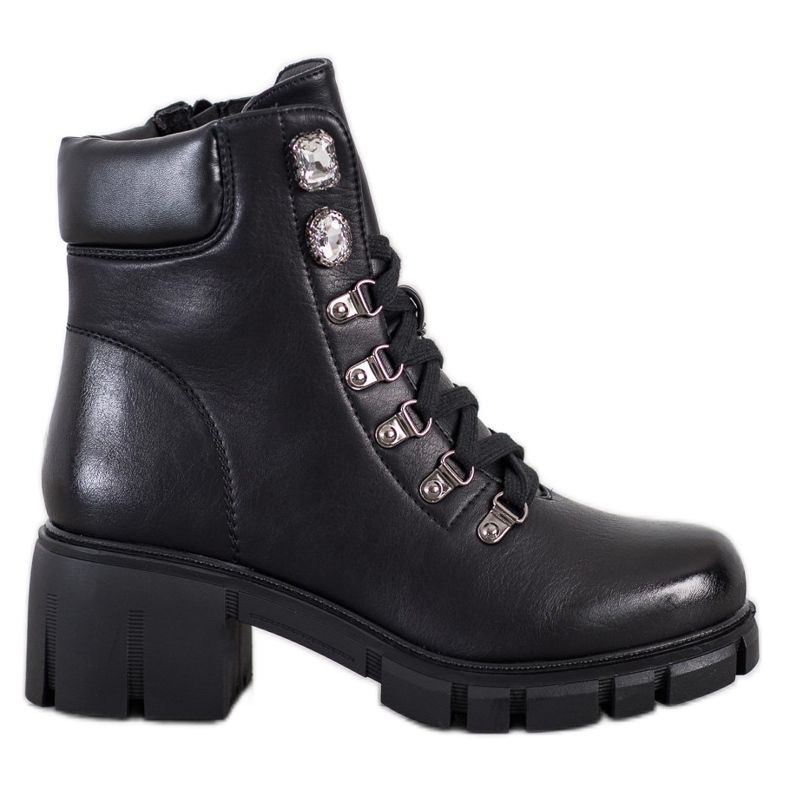 Ideal Shoes Radnici eko kože crno