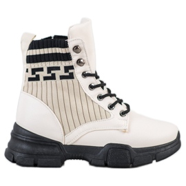 SHELOVET Modni radnici na vezanje bijela crna