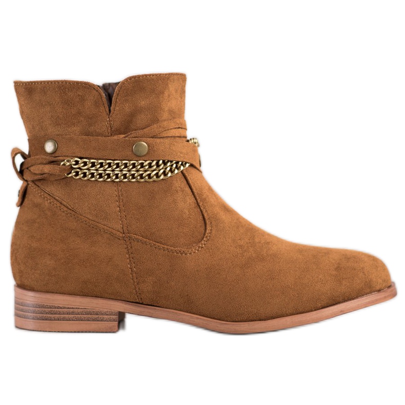 Cm Paris Kaubojke s ukrasnim lancem smeđa