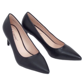 Crna CD62P Crne štikle na nisku petu