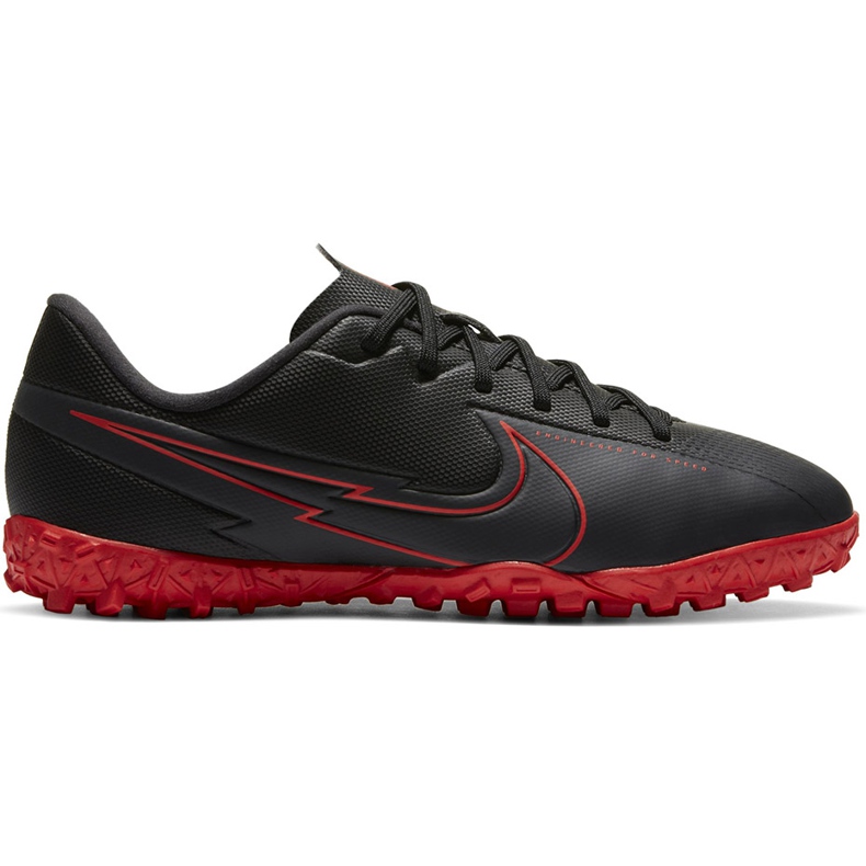 Nike Mercurial Vapor 13 Academy Tf Junior AT8145 060 nogometna obuća crno, crveno crno