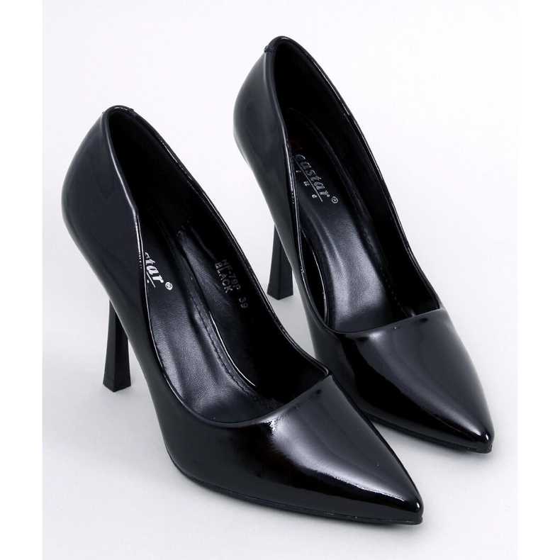 Anika Black lakirane ženske štikle crno 1