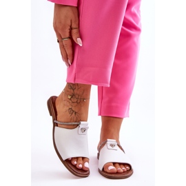 Ženske sandale s ravnom petom Nicole 2806/009 Bijela 1