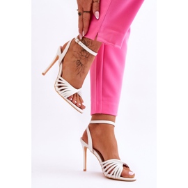 Ženske sandale na visoku petu Bijele My Darling bijela 2