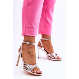 Ženske sandale srebrne My Darling srebro 2