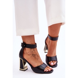 PS1 Elegantne sandale na visoku petu crne boje Sorel crno 1