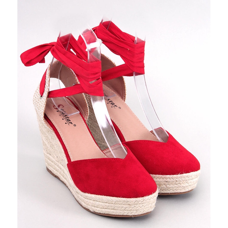 Francis Red wedge espadrile crvena 1