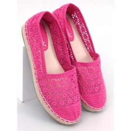Ažurirane espadrile Terian Fuchsia Rose Red ružičasta 1