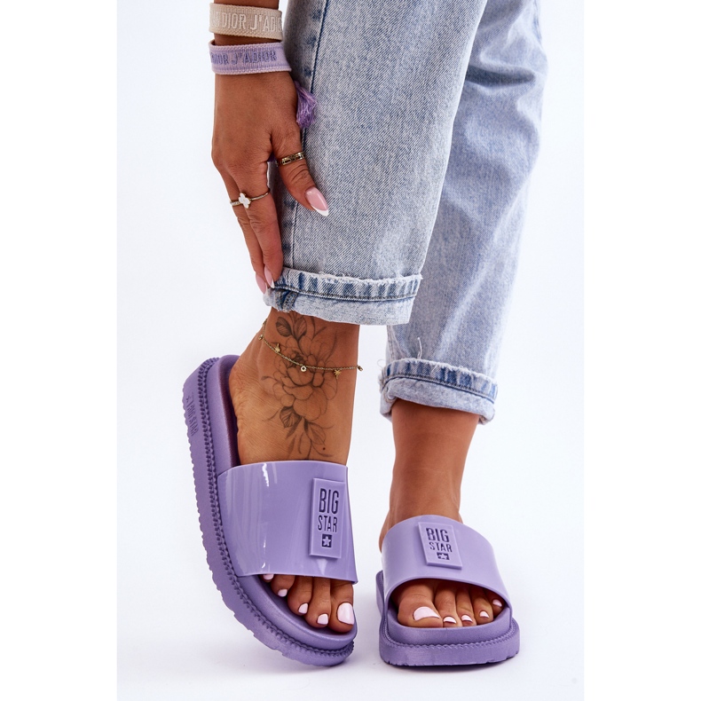 Ženske papuče Big Star JJ274A304 Violet ljubičasta 1