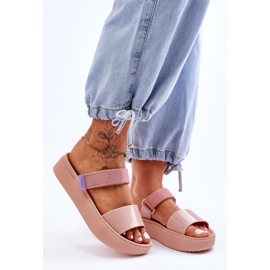 ZAXY veganske papuče na čičak HH285284 Gole ružičasta 2