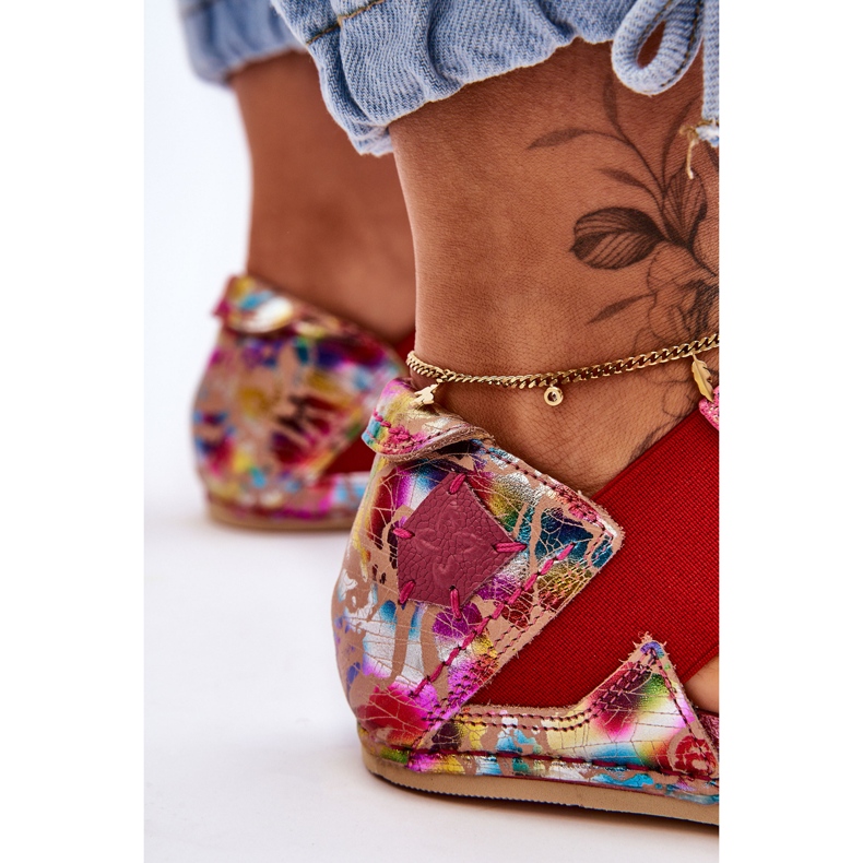 Kožne sandale s rubom Maciejka 03375-44 ružičasta 2