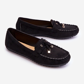 PS1 Klasične crne mokasine od brušene kože Good Time crno 2