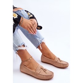 PS1 Klasične tamnobež mokasine od brušene kože Good Time 1