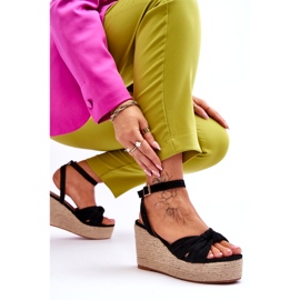 Ženske sandale na tanku crnu Kendall crna 5