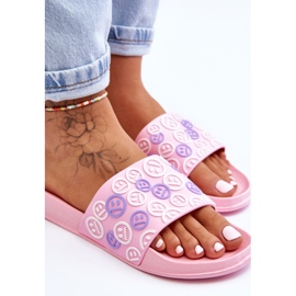 Ženske papuče s emotikonima Pink Cosette ružičasta 2