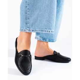 Ženske crne papuče Vinceza crna 1