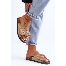 Wendy svijetlobež papuče s plutenim potplatom 2