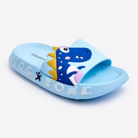 WJ1 Dječje pjenaste papuče Dinosaur Light Blue Dario plava 1