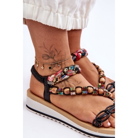 Udobne ženske sandale na tanku crnu Jodie crna 2