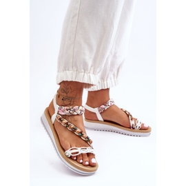 Udobne ženske sandale na tanku bijeli Jodie bijela 1