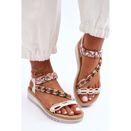 Udobne ženske sandale na tanku bijeli Jodie bijela 2