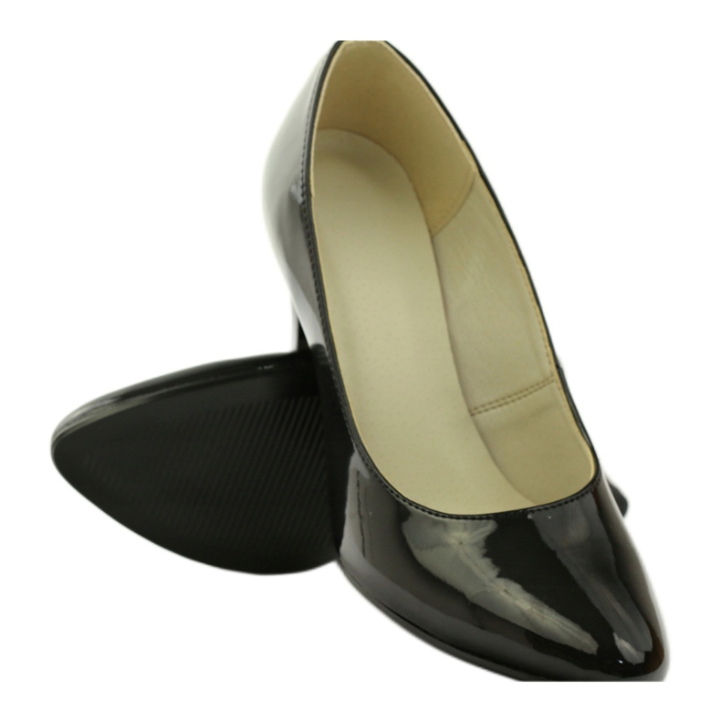 Crne lakirane pumpe ZUZA 128 crno 3