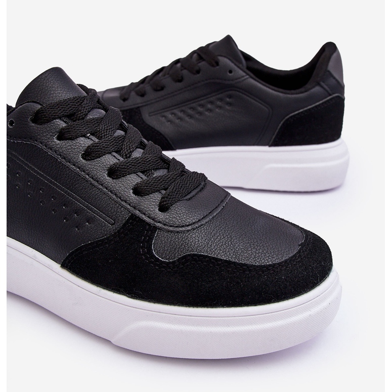 WJ1 Muške crne sportske cipele Castiel na vezanje crna 2