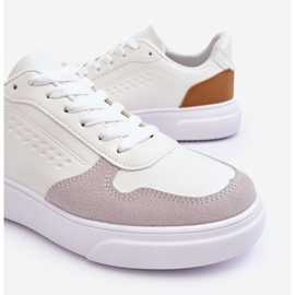 WJ1 Muške bijele sportske cipele Castiel na vezanje bijela 2