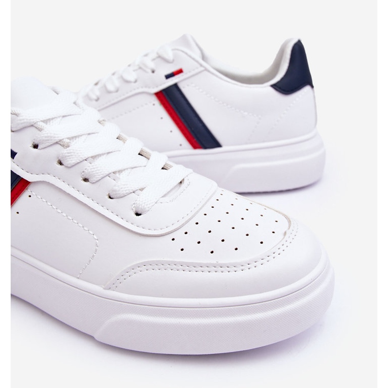 WJ1 Muške klasične sportske cipele Enrique bijele i tamnoplave bijela 2