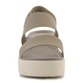 Crocs Brooklyn niske sandale na klin W 2064-53-2YI bež 1