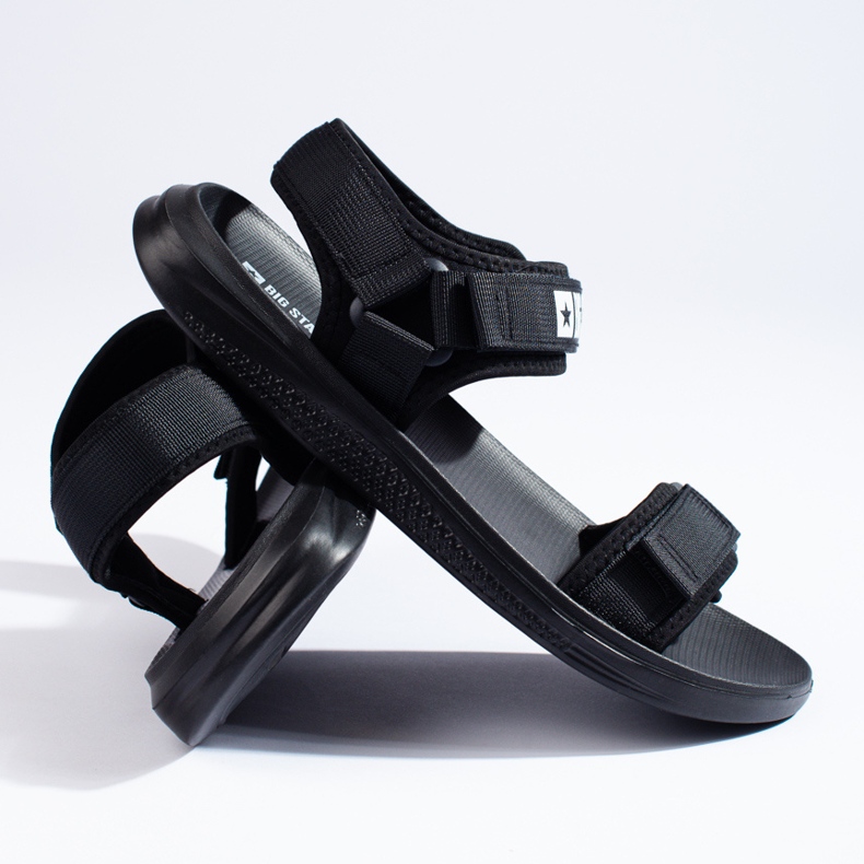 Big Star HH174842 muške crne sandale crna 2