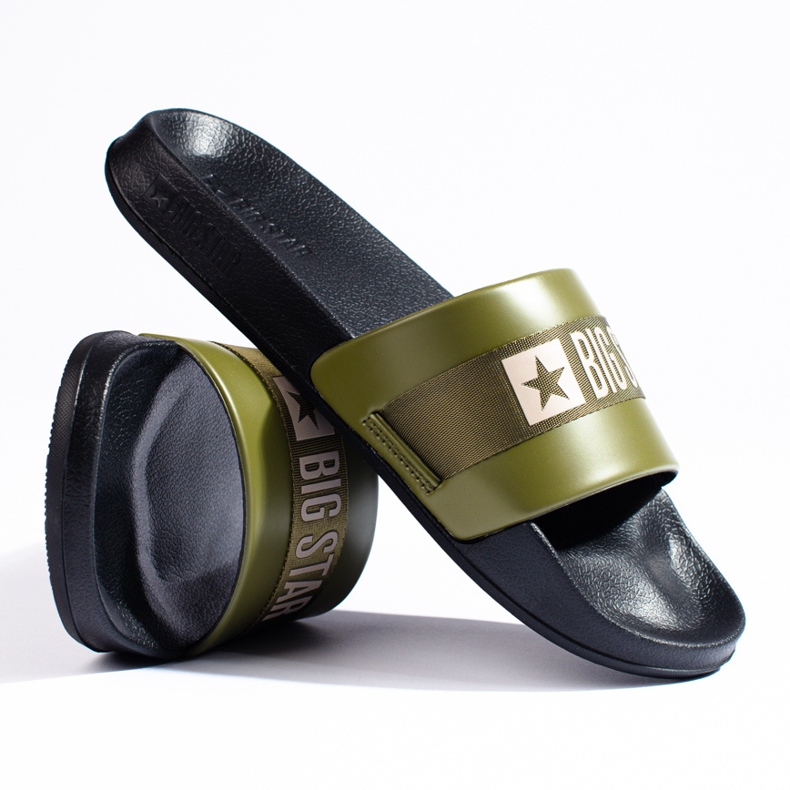 Muške zelene Big Star papuče LL174458 zelena 1