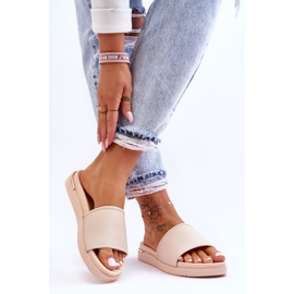 Ženske papuče s platformom Big Star LL274933 Bež 1