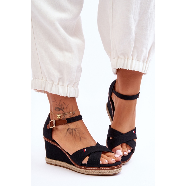 Ženske sandale na tanku crnu Janet crna 2