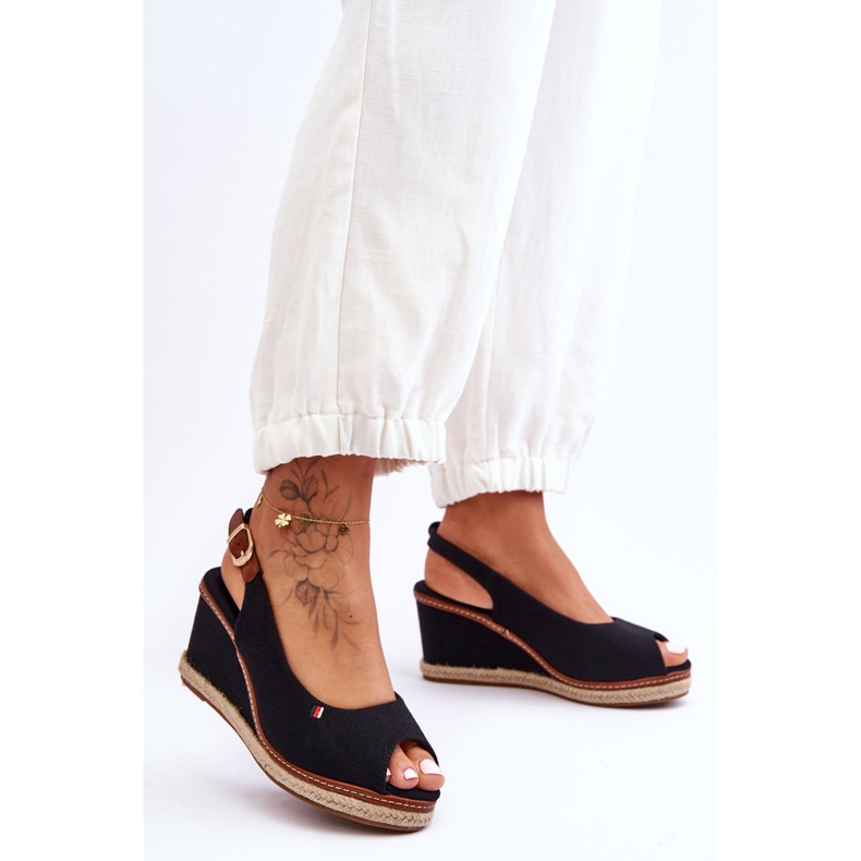 Ženske klasične sandale na tanku crnu Katie crna 1