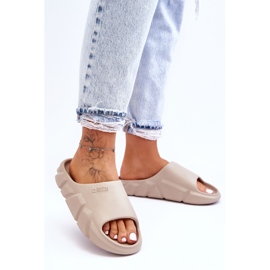 Ženske lagane pjenaste papuče Big Star LL274593 Bež 1