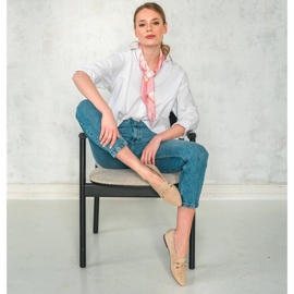 Marco Shoes Ukrašene natikače bež 2