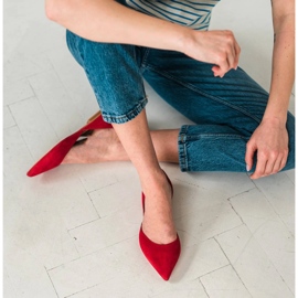 Marco Shoes Balerinke s petom crvena 1