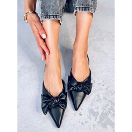 Balerinke s otvorenom petom Loon Black crna 1