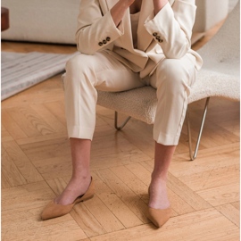 Marco Shoes Balerinke s petom smeđa 1