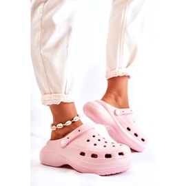 Ženske pjenaste papuče Crocs Pink Coline ružičasta 3