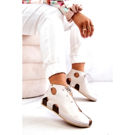 Maciejka 03426-25 Svijetle kožne čizme svijetlo bež 3