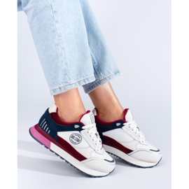 Ženske bijele tenisice na platformu LL274369 Big Star bijela 1