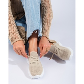 Ženske tekstilne sportske cipele Shelovet bež boje 1